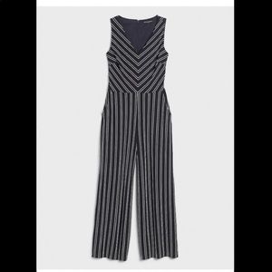 Banana Republic Striped, Wide-Leg Romper